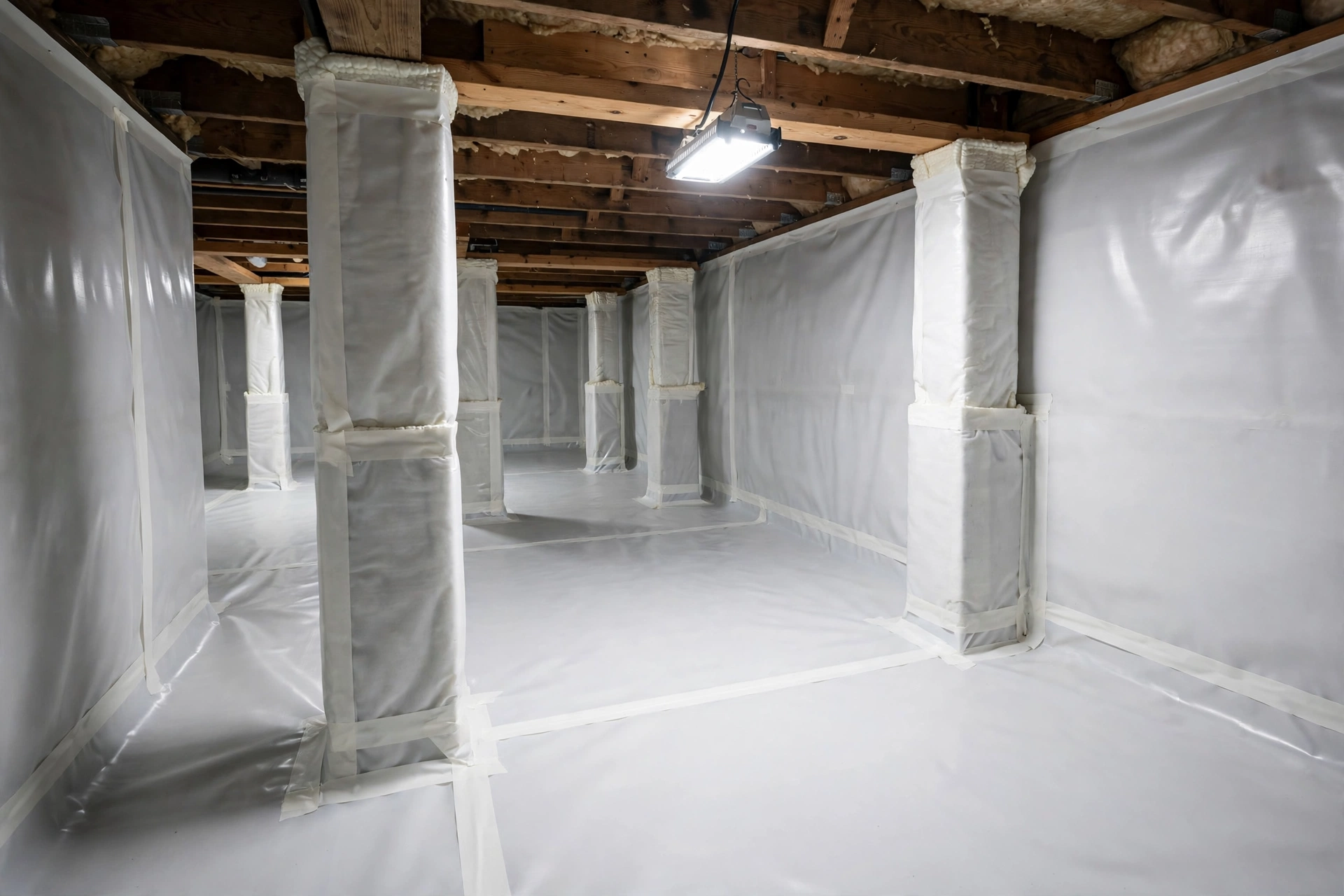 Crawl Space Encapsulation —  Crawl Space Encapsulation in Enfield Chase by Bowie Foundation Repair Company
