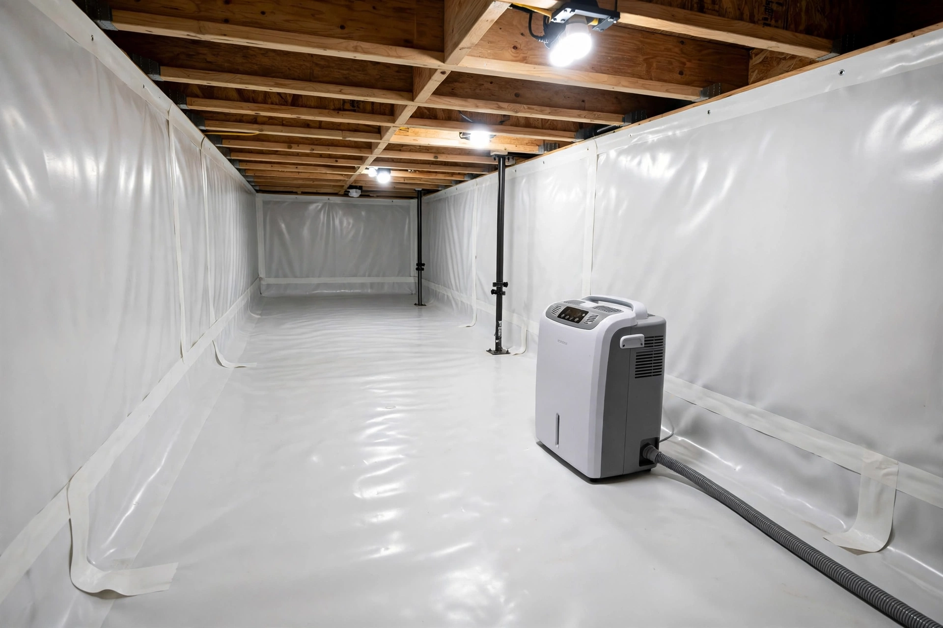 After photo, Crawl Space Encapsulation in Fairwood, by Bowie Foundation Repair Company