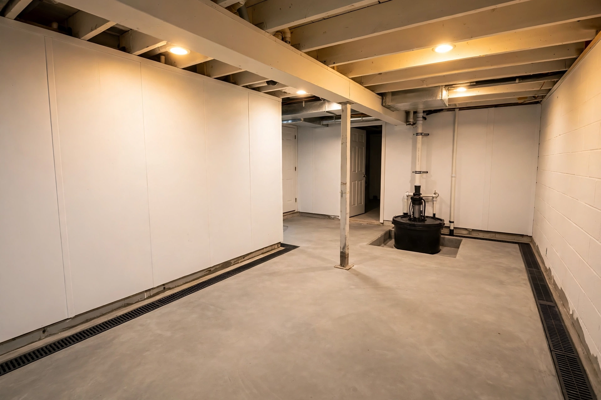 Interior Basement Waterproofing —  Interior Basement Waterproofing in Collington by Bowie Foundation Repair Company