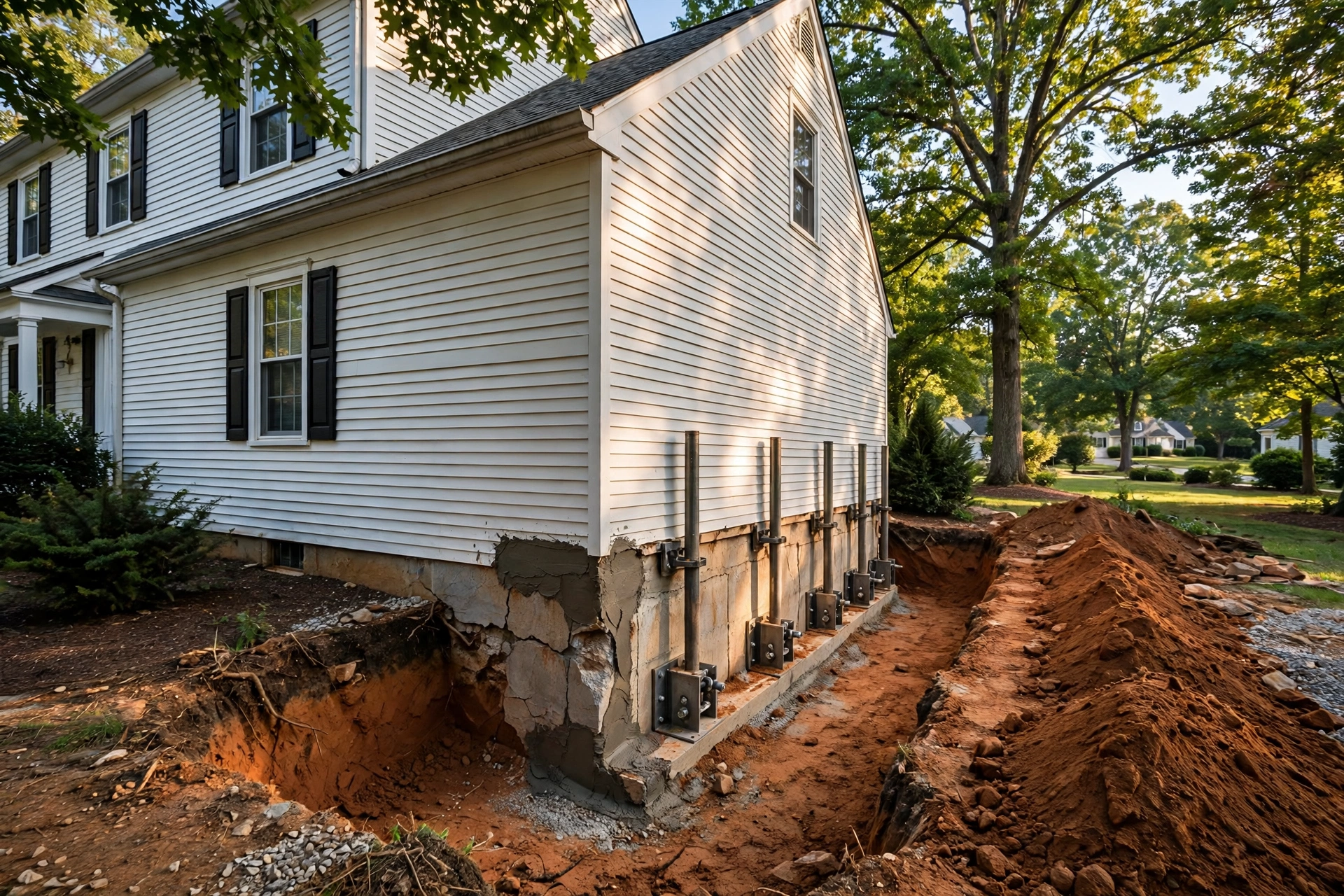 Push Pier Installation —  Push Pier Installation in Heather Hills by Bowie Foundation Repair Company
