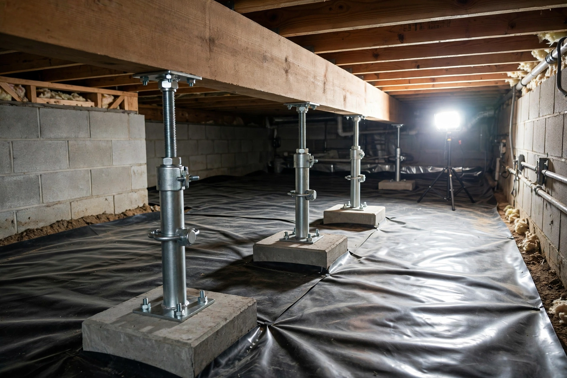 Support Jack Installation in Bowie, MD by Bowie Foundation Repair Company